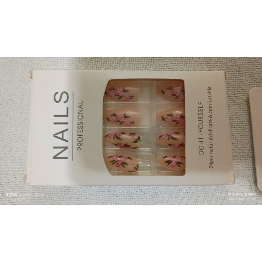 Bulk Set All Different Size Press On Nails with Glue And  Mini Files . NEW!